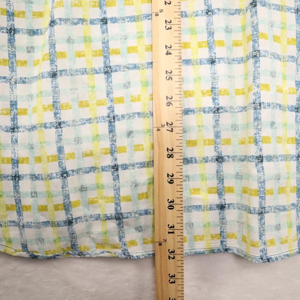 Tommy Bahama Relax Men's 100% Linen Multicolor Long Sleeve Button Up Shirt XL - Picture 9 of 9